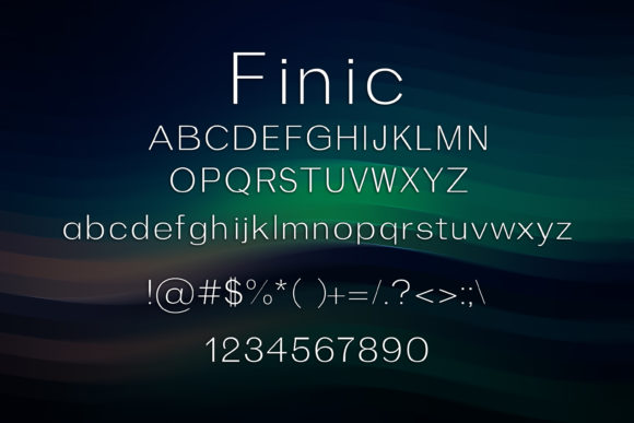 Finic Font - Preview 1