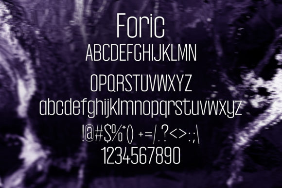 Foric Font - Preview 1