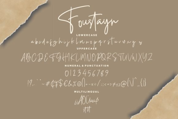 Foustayn Font - Preview 6