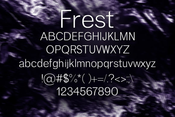 Frest Font - Preview 1