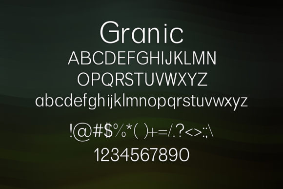 Granic Font - Preview 1