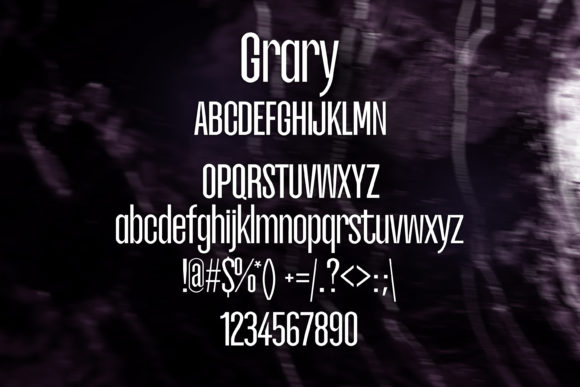 Grary Font - Preview 1