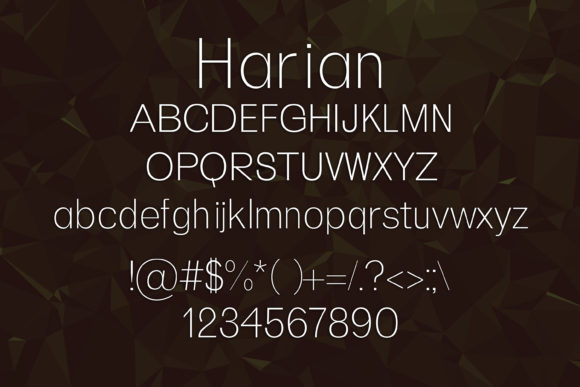 Harian Font - Preview 1