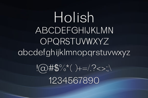 Holish Font PNG with transparent background - Preview 1