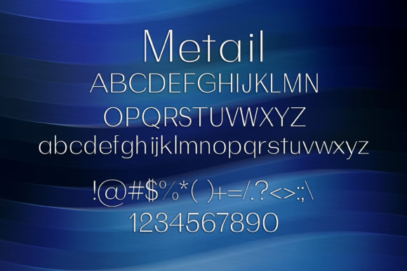 Metail Font PNG with transparent background - Preview 1