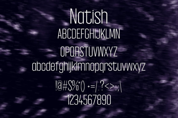 Natish Font PNG with transparent background - Preview 1