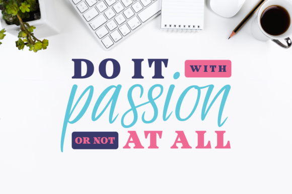 Passionate Message Font PNG with transparent background - Preview 1