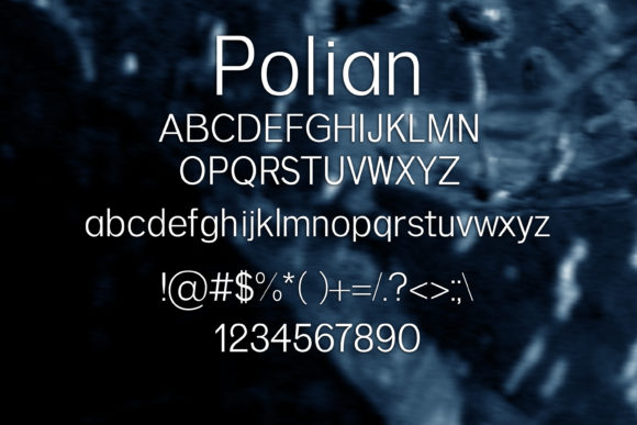 Polian Font PNG with transparent background - Preview 1