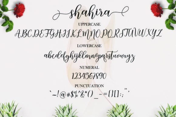 Shahira Font PNG with transparent background - Preview 5