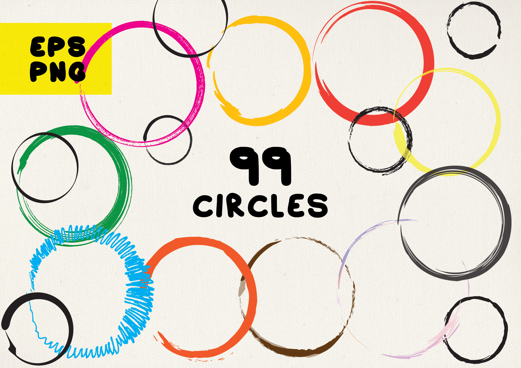 99 Hand-drawn Circles