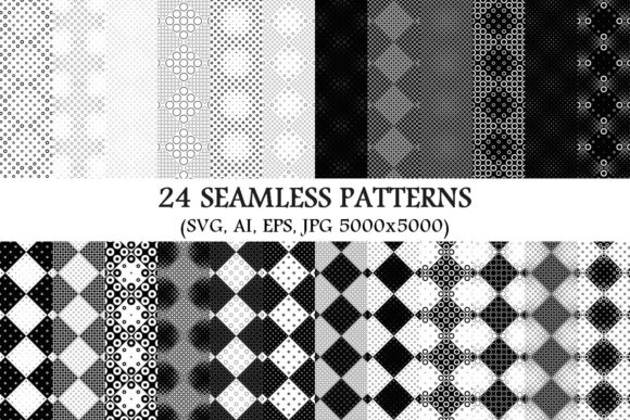 24 Seamless Circle Patterns Graphic by davidzydd · Creative Fabrica