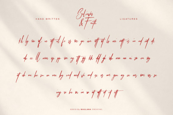 Believes and Faith Font - Preview 4