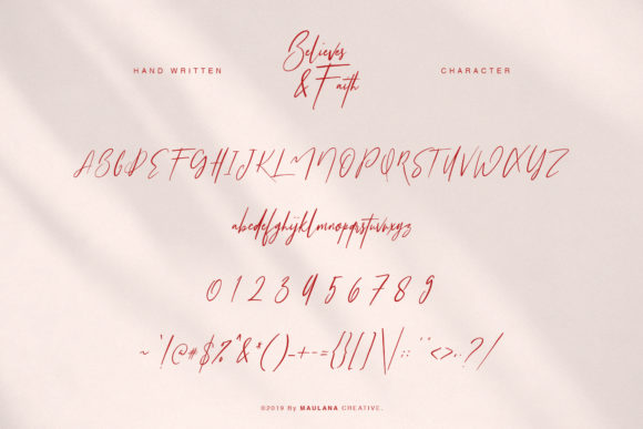 Believes and Faith Font - Preview 5