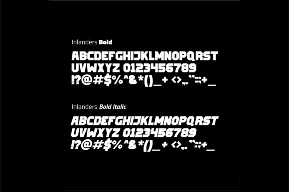 Inlanders Font PNG with transparent background - Preview 1