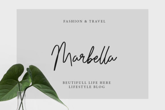 Maristella Font PNG with transparent background - Preview 3