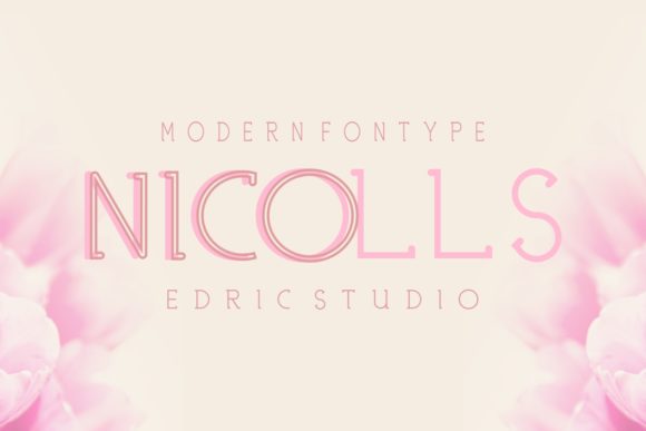 Nicolls Font PNG with transparent background - Preview 1