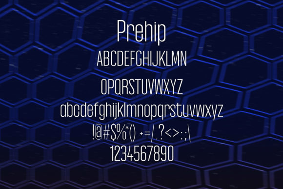 Prehip Font PNG with transparent background - Preview 1