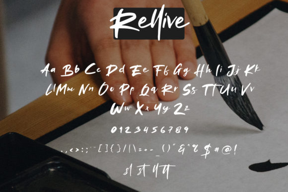 Rellive Font PNG with transparent background - Preview 5