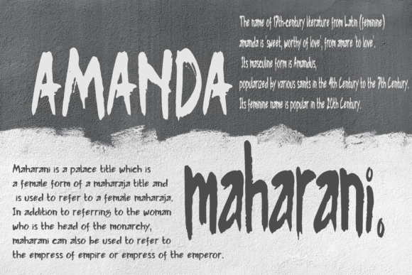 Amanda Font - Preview 1