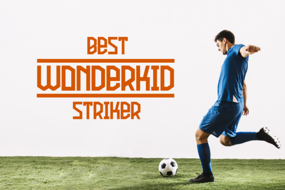 Football Attack Font PNG with transparent background - Preview 4