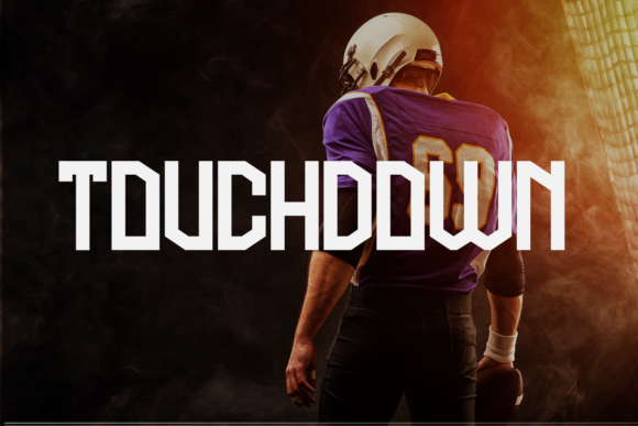 Football Attack Font PNG with transparent background - Preview 5