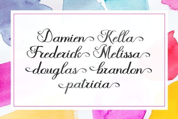 Halfesika Script Font - Preview 2
