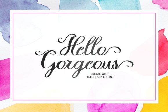 Halfesika Script Font - Preview 3