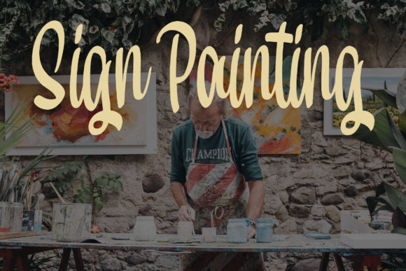 Hand Paint Font - Preview 4