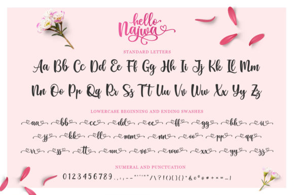 Hello Najwa Font - Preview 3