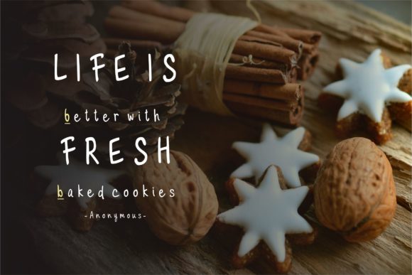 Milky Cookies Font font preview - 1