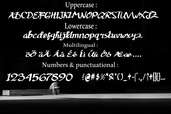 RahayuX Font PNG with transparent background - Preview 2