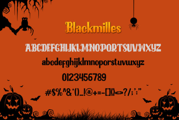 Blackmilles Font - Preview 3