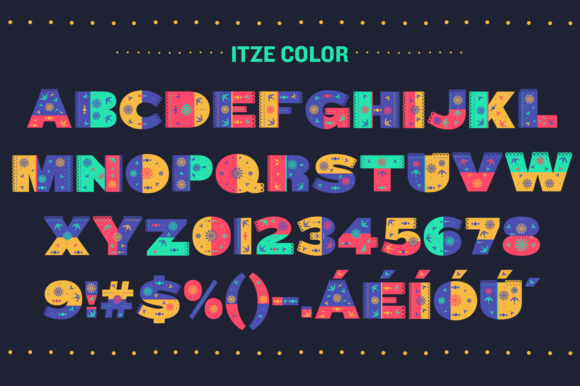 Itze Font PNG with transparent background - Preview 1