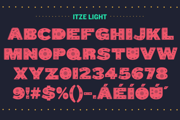 Itze Font PNG with transparent background - Preview 2