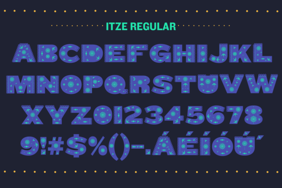 Itze Font PNG with transparent background - Preview 3