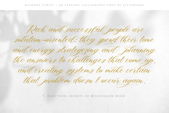 Mishora Script Font PNG with transparent background - Preview 1