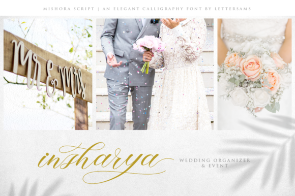 Mishora Script Font PNG with transparent background - Preview 3