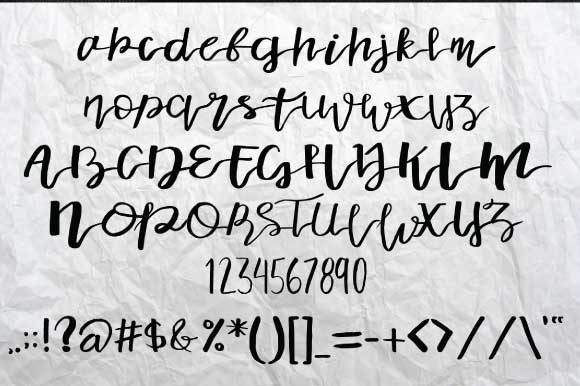 Aishia Font - Preview 2