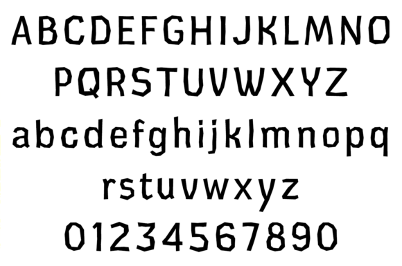 Cardboard Font - Preview 1
