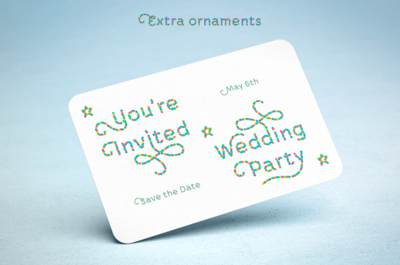 Confetti Font - Preview 5