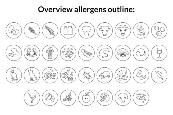 Food & Allergen Font - Preview 5