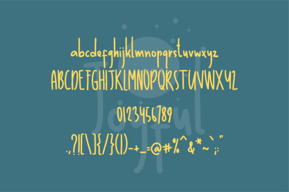 I Am Joyful Font PNG with transparent background - Preview 1
