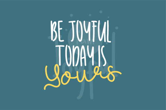 I Am Joyful Font PNG with transparent background - Preview 3