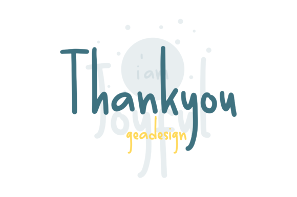 I Am Joyful Font PNG with transparent background - Preview 4