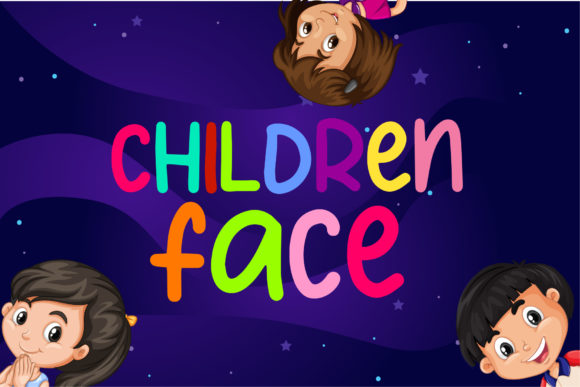 Kid's Planet Font PNG with transparent background - Preview 2