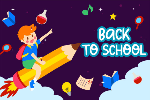 Kid's Planet Font PNG with transparent background - Preview 3