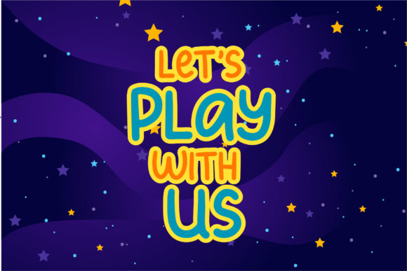 Kid's Planet Font PNG with transparent background - Preview 4