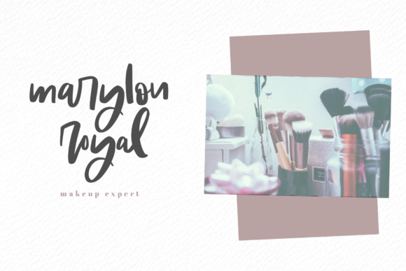 Molly & Elroy Font PNG with transparent background - Preview 2