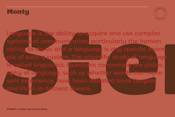 Monty Stencil Font PNG with transparent background - Preview 1