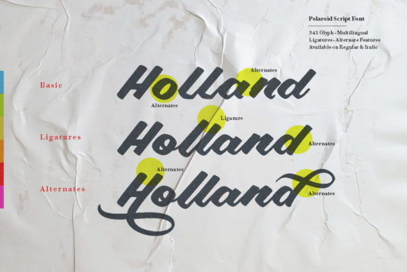 Pollard Script Font PNG with transparent background - Preview 1
